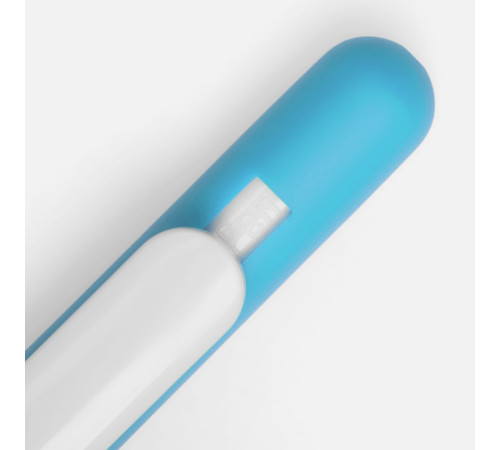 Ручка шариковая Swiper Soft Touch, голубая с белым