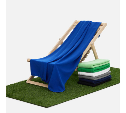 Флисовый плед Warm&Peace, ярко-синий