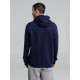 Толстовка на молнии с капюшоном унисекс King, темно-синяя