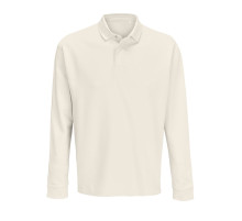 Рубашка поло оверсайз с длинным рукавом Heritage, молочная