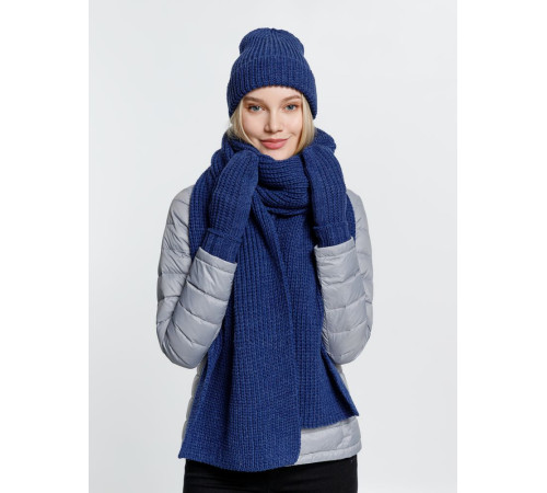 Шарф Nordkyn, синий меланж