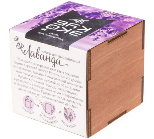 Набор для выращивания «Экокуб Lite», лаванда