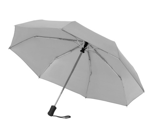 Зонт складной Manifest со светоотражающим куполом, серый