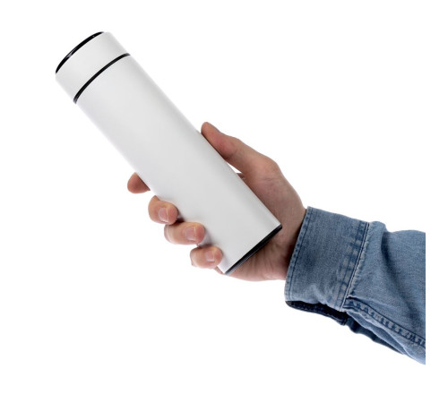 Смарт-бутылка с заменяемой батарейкой Long Therm, белая