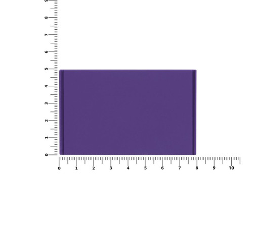 Лейбл из ПВХ Dzeta, XL, фиолетовый