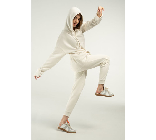 Худи унисекс H2, молочно-белое