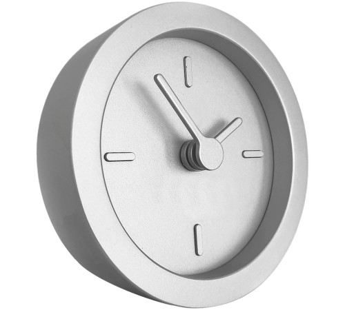 Часы настольные Bronco XXS Sparky, серебристые