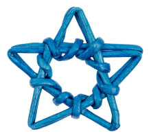 Плетеная фигурка Adorno, синяя звезда