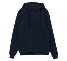 Толстовка на молнии с капюшоном Siverga Heavy 2.0, темно-синяя