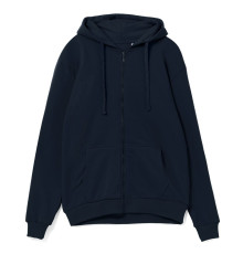 Толстовка на молнии с капюшоном Siverga Heavy 2.0, темно-синяя