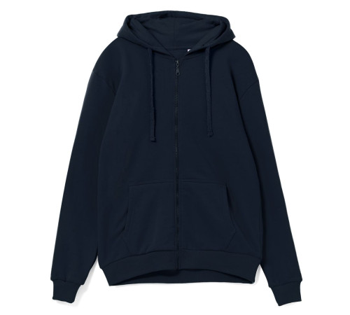 Толстовка на молнии с капюшоном Siverga Heavy 2.0, темно-синяя