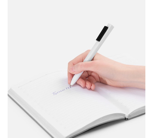 Ручка шариковая Swiper SQ, белая с черным