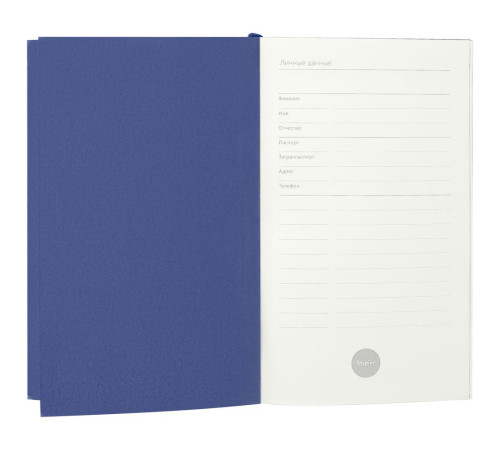 Ежедневник Flat Mini, недатированный, синий