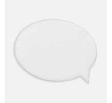 Наклейка тканевая Lunga Bubble, M, белая