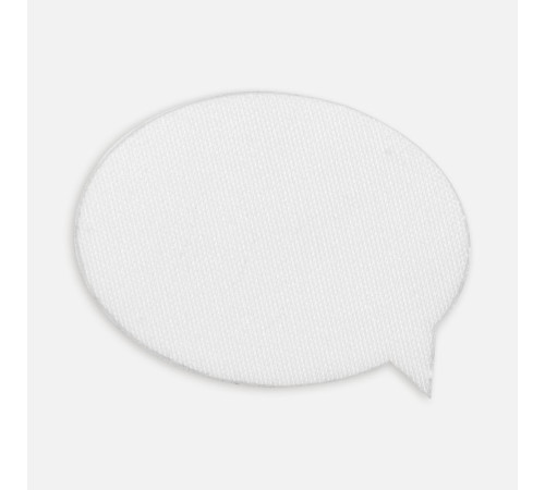 Наклейка тканевая Lunga Bubble, M, белая