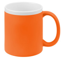 Кружка StopSpot с покрытием софт-тач, оранжевая