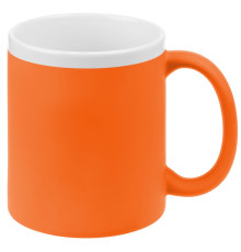 Кружка StopSpot с покрытием софт-тач, оранжевая