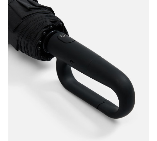 Зонт складной Skymate с УФ-защитой и ручкой-карабином, черный