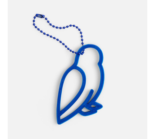 Подвеска «Сова», 3D-печать, синяя