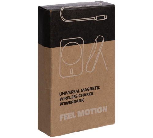 Универсальный магнитный аккумулятор Feel Motion, 5000 мАч, белый