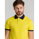 Рубашка поло Prince 190, желтая с темно-синим