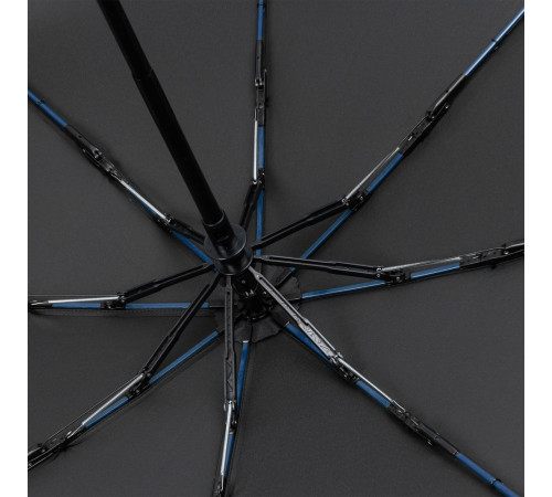 Зонт складной AOC Mini с цветными спицами, синий