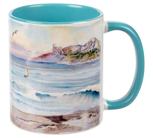 Кружка Promo Plus для сублимационной печати, бирюзовая