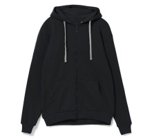 Толстовка на молнии с капюшоном Unit Siverga Heavy, черная