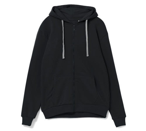 Толстовка на молнии с капюшоном Unit Siverga Heavy, черная