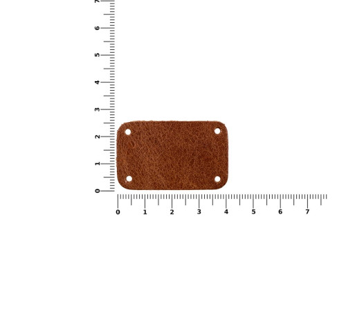 Лейбл кожаный Beta, S, горчичный