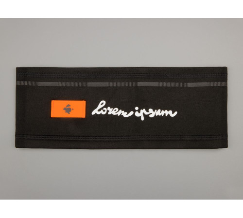 Лейбл из ПВХ Dzeta, S, оранжевый неон