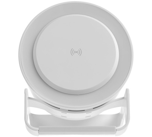 Лампа с колонкой и беспроводной зарядкой moonLight, белая