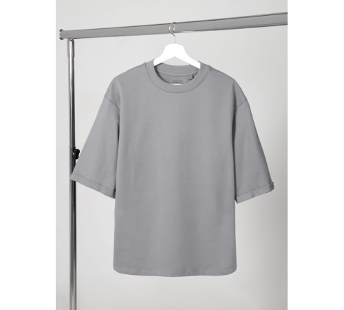 Футболка оверсайз унисекс Kosmos 2.0, светло-серая