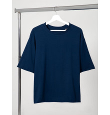 Футболка оверсайз Vozduh 2.0, темно-синяя