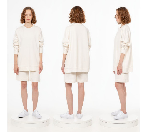 Свитшот унисекс S2, молочно-белый