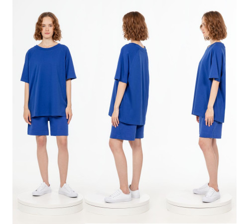 Футболка унисекс оверсайз T2, синяя