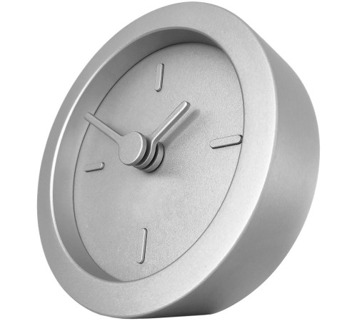 Часы настольные Bronco XXS Sparky, серебристые