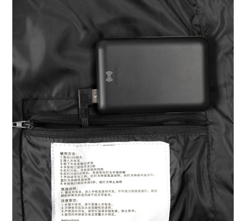 Жилет с подогревом Thermalli Valmorel, черный