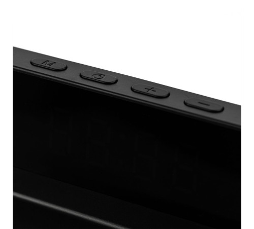 Станция беспроводной зарядки с часами Electron, ver.2, черная