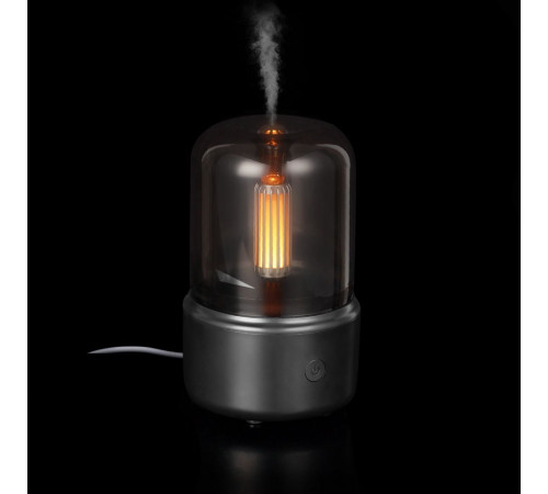 Увлажнитель-ароматизатор с подсветкой mistFlicker, черный