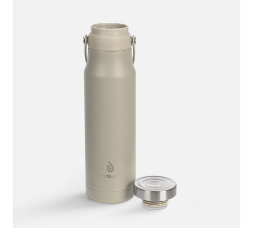 Термобутылка Tateyama, серо-бежевая