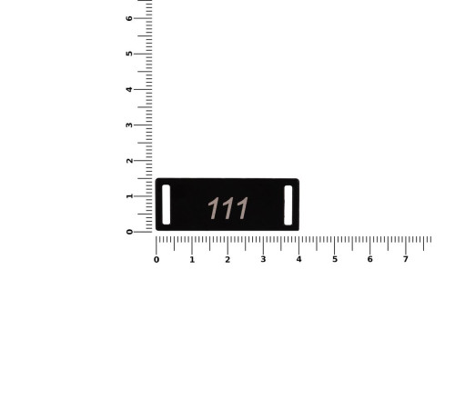 Шильдик металлический Kova, черный