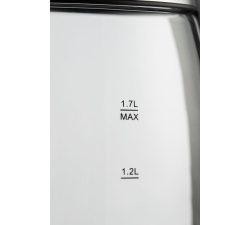 Электрический чайник Lumimore, стеклянный, серебристо-черный