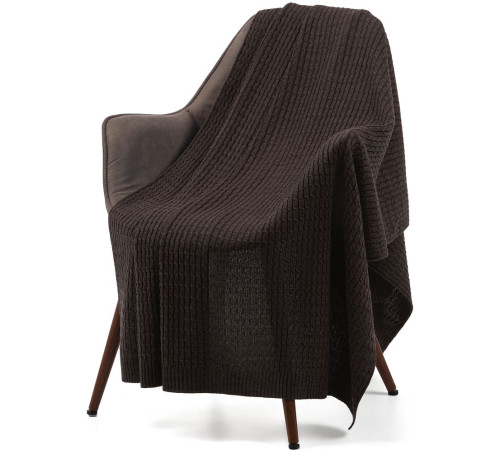 Плед Slumberland, коричневый меланж