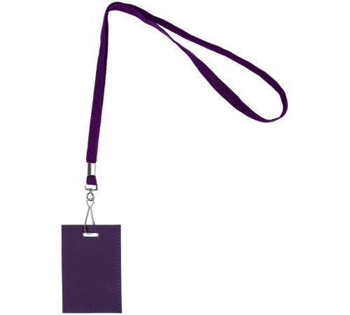 Лента с карабином Colorplan, фиолетовая