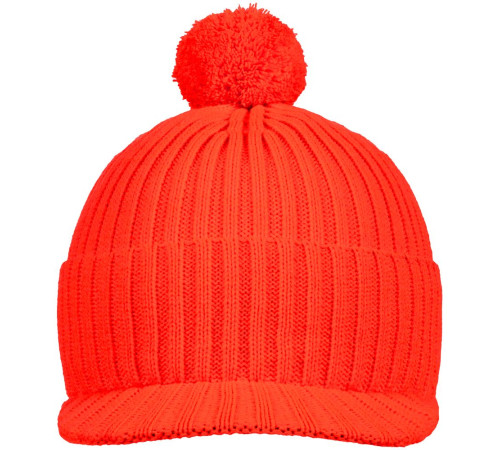 Вязаная шапка с козырьком Peaky, красная (кармин)