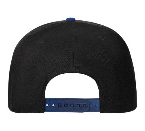 Бейсболка Foreside с прямым козырьком, черная с синим