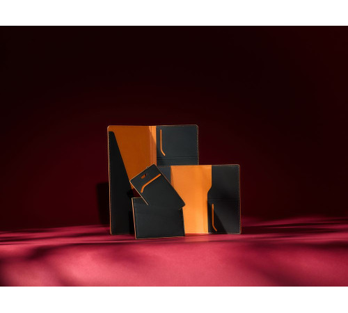 Картхолдер Multimo, черный с оранжевым