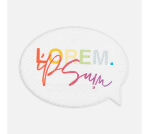 Наклейка тканевая Lunga Bubble, M, белая