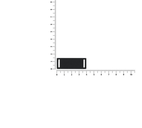 Лейбл из ПВХ Kova, черный